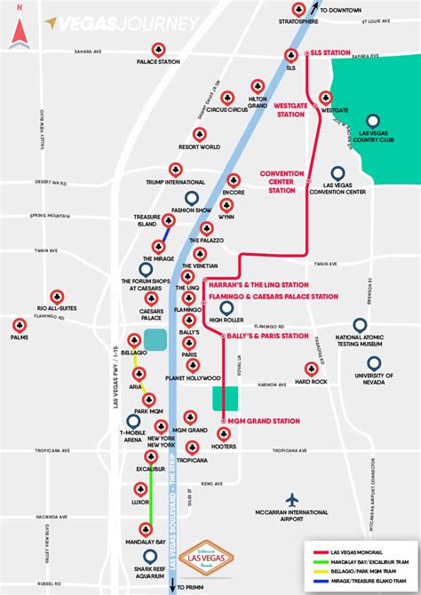 las vegas monorail map